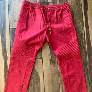 Balmain waxed joggers 2XL
